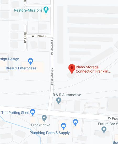 Google Maps boise storage Franklin Location | Idaho Storage Connection